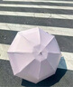 太陽傘小巧女遮陽防曬迷你彩膠五折傘晴雨兩用雨傘口袋便攜膠囊傘 浮生若夢-米紫【8骨圓五折】 手動 曬單實拍圖