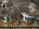 益茶福全自動(dòng)上水電熱水壺底部上水嵌入式茶臺功夫茶燒水壺飲水燒水一體機抽水玻璃煮茶壺保溫泡茶壺 SQ-008金色玻璃套裝 1L 曬單實(shí)拍圖