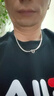 周大生男士S925純銀項鏈粗款潮男百搭款古巴鎖骨鏈生日禮物送男友 曬單實(shí)拍圖