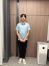 京東京造polo衫涼感男士短袖純上衣夏季新款七夕禮物 灰綠 L 曬單實拍圖