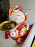 夢(mèng)選招財貓開(kāi)業(yè)大擺件實(shí)用自動(dòng)電動(dòng)搖手大號陶瓷新店開(kāi)業(yè)大吉喬遷禮物 八方來(lái)財34*25*29招財貓 【禮盒+坐墊+圍脖】電池插電兩用 曬單實(shí)拍圖