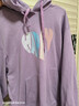 LAGOGO甜美顯白紫色連帽衛衣女拉谷谷春秋季新款時(shí)尚百搭寬松上衣 紫色(Q1) L 165/40 曬單實(shí)拍圖