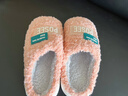 樸西冬季女士厚底防滑保暖防寒加厚毛線(xiàn)團棉拖鞋輕盈柔軟居家情侶款男 西瓜粉 38-39 （卡碼簡(jiǎn)建議拍大一碼） 曬單實(shí)拍圖