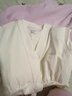 嫚熙（EMXEE）【新品】秋冬哺乳衣外出純棉孕婦自帶胸墊睡衣月子服產(chǎn)后家居服 【可拆卸杯墊】奶昔黃 XL 曬單實(shí)拍圖