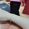 周大福 水波素鏈黃金手鏈女(工費(fèi)180)15cm約2.4g EOF1140 曬單實拍圖
