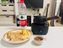 南莑陶瓷煮茶壺電陶爐家用客廳小型煮茶爐罐罐茶老白茶普洱煮茶器套裝 錘紋側(cè)把壺700ml+四方電陶爐900w 曬單實拍圖