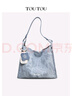 toutou2025女款包包撞色大容量通勤百搭托特大包生日禮物送女友 曬單實(shí)拍圖