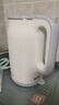 美的（Midea）電熱水壺食品級316L不銹鋼雙層無(wú)縫一體內膽防燙燒水壺 1.7L自動(dòng)智能斷電開(kāi)水壺SH17M301PRO 曬單實(shí)拍圖