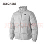 斯凱奇（Skechers）秋冬季男女立領(lǐng)保暖防潑水百搭舒適短款羽絨服P423U038 曬單實(shí)拍圖