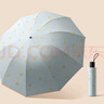 美度反向折疊晴雨傘兩用三折太陽(yáng)傘防曬防紫外線(xiàn)女遮陽(yáng)傘M3051綠 曬單實(shí)拍圖