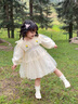 G.DUCKKIDS小黃鴨童裝女童連衣裙春秋裝2025新款兒童裙子洋氣女孩寶寶公主裙 奶茶裙 90 建議1~2歲【 80-90cm】cm 曬單實拍圖
