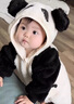 G.DUCKKIDS小黃鴨嬰兒連體衣冬季新生兒衣服萌寶寶外出保暖哈衣卡通兒童爬服 熊貓連體爬爬服 100cm 100 曬單實(shí)拍圖