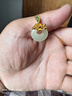 央創(chuàng  )時(shí)尚媽媽生日禮物母親節禮物長(cháng)輩銀項鏈女款女士平安扣和田玉吊墜S925 曬單實(shí)拍圖