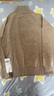 恒源祥100%羊毛秋冬季長(cháng)袖女式羊毛衫針織毛衣 燕麥駝 165/88A  曬單實(shí)拍圖