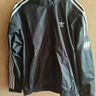 adidas休閑簡(jiǎn)約三條紋梭織立領(lǐng)夾克外套男裝秋季阿迪達斯三葉草   黑色 (偏小，推薦買(mǎi)大1碼)   XL 曬單實(shí)拍圖