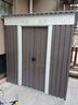 勤創(chuàng)園戶外儲物房花園工具房陽臺雜物間庭院活動簡易房可移動收納小屋 斜頂A款灰色（自安裝） 曬單實拍圖