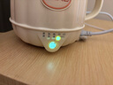 JIEXG養(yǎng)生壺 熱牛奶杯 養(yǎng)生杯 煮茶花茶銀耳靜音 熱牛奶神器燒水壺辦公室燒水杯 熱奶杯 0.5L 珍珠白（送勺子） 曬單實拍圖