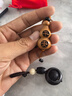 一只小鹿高檔紫檀木質(zhì)汽車(chē)鑰匙扣掛件平扣葫蘆手編織貔貅鏈男女飾禮品端安 黑檀八吉祥時(shí)來(lái)運(yùn)轉(zhuǎn) 曬單實(shí)拍圖