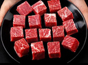 澳牛日記 和牛M5雪花牛肉粒 凈重2斤 燒烤烤肉火鍋食材 谷飼原切牛腩 曬單實(shí)拍圖