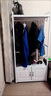 普美森家用鐵藝衣帽架落地臥室門(mén)廳衣柜北歐掛衣架客廳置物架簡(jiǎn)約衣架子 【不帶柜】 長(cháng)60寬40高170 曬單實(shí)拍圖