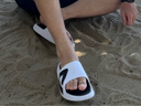 匹克態(tài)極拖鞋男情侶夏季涼拖鞋運動(dòng)防滑沙灘鞋女踩屎感休閑鞋E92037L 曬單實(shí)拍圖