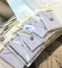 明牌珠寶黃18K金蝴蝶結項鏈 綠意·花結套鏈送禮女CSR0228定價(jià) 約42+3厘米 約2.67-2.73克 曬單實(shí)拍圖