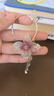 She's茜子莫奈印象刺繡花朵蝴蝶流蘇耳掛耳夾無(wú)耳洞耳飾耳環(huán)教師節禮物 紅色A0 曬單實(shí)拍圖