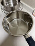雙立人（ZWILLING）奶鍋湯鍋不銹鋼嬰兒輔食鍋泡面鍋煮面烹飪通用鍋具SILVER銀光系列 不銹鋼奶鍋+蒸籠 18cm 曬單實(shí)拍圖