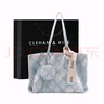 CLEHAN&KITECK包包女2025新款大容量托特包菱格單肩包上班通勤生日禮物送女友 藍色 曬單實(shí)拍圖