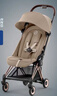 Cybex嬰兒車(chē)Coya鉑金線(xiàn)秒折疊可平躺可登機輕便傘車(chē) 瑪奇朵米 曬單實(shí)拍圖