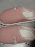樸西踏云棉拖鞋男冬季百搭新款保暖家用棉拖加厚潮流毛絨防滑情侶棉鞋 粉紅色 【甜蜜少女心】 40-41 曬單實(shí)拍圖