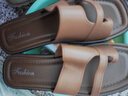 涼拖鞋女夏季外穿2025新款時(shí)尚爆款休閑軟底防滑沙灘涼鞋拇指拖鞋 卡其 38-39 曬單實(shí)拍圖