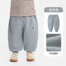 齊齊熊（ciciibear）[520G一體絨]寶寶褲子棉褲冬季男童衛褲加絨運動(dòng)褲兒童保暖 巖石灰【冬款】 90 曬單實(shí)拍圖