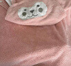 SEVENMOONS午睡毯小學(xué)生教室用加厚披肩毛毯可愛(ài)小學(xué)生單人兒童小毯子斗篷 粉色午睡毯70*140cm 四季通用款，適合1米4以下 曬單實(shí)拍圖