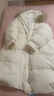 Teenie Weenie小熊女裝時(shí)尚冬季簡(jiǎn)約風(fēng)學(xué)院風(fēng)大毛領(lǐng)羽絨服外套長(cháng)款 象牙白 M (165) 曬單實(shí)拍圖