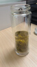 水宜生玻璃杯雙層隔熱泡茶杯純鈦高檔水晶杯耐高溫杯子防燙商務(wù)富氫水杯 弱堿玻璃杯380ml 曬單實(shí)拍圖