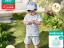 全棉時代嬰兒衣服吸汗2025春夏新款純棉分體短袖套裝 航海日記 80cm 曬單實拍圖