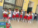 凌卡戚兒童啦啦隊演出服小學(xué)生民族風(fēng)服裝街舞套裝國潮班服拉拉操演出服 少年-白短袖 110 曬單實(shí)拍圖