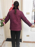 桓黎老年人冬裝女奶奶短款加絨加厚棉服外套中老年媽媽裝洋氣國風(fēng) 紫色 2XL 【建議115-125斤】 曬單實(shí)拍圖