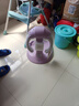 小不丟寶寶站立洗澡神器嬰幼兒小孩洗屁屁輔助器兒童防滑淋浴臺浴盆澡盆 香芋紫+高度五檔+ABS抗菌支架 免安裝+可折疊+五檔可調 曬單實(shí)拍圖