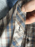 真維斯（Jeanswest）格子襯衫男款春秋季2025新款潮牌美式長(cháng)袖襯衣男士上衣加絨外套男 米藍格 XL 曬單實(shí)拍圖
