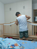 哈卡達（HAGADAY）嬰兒床無(wú)縫拼接床實(shí)木嬰兒兒童大床新生兒寶寶床 單床+5cm全椰床墊 200*60cm 曬單實(shí)拍圖