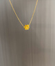 中國(guó)黃金（CHINA GOLD）黃金吊墜女足金蓮花項(xiàng)鏈好事蓮蓮吊墜結(jié)婚生日禮物女生送老婆媽媽 【京速達(dá)】蓮花吊墜【贈(zèng)銀鏈+中金禮盒】 約0.3g 曬單實(shí)拍圖