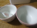 釉下彩可愛(ài)卡通碗碟套裝家用高顏值陶瓷碗筷盤(pán)餐具 2碗2勺 4件套 曬單實(shí)拍圖