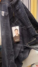 啄木鳥(niǎo)（TUCANO）牛仔褲男春季修身彈力長(cháng)褲子男士潮牌商務(wù)休閑褲男 藍黑色 36 曬單實(shí)拍圖