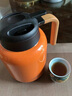 花間道燜茶壺316老白茶悶泡壺陶瓷內膽泡茶保溫壺家用定制悶茶壺 活力橙1000ml【不銹鋼內膽】 曬單實(shí)拍圖