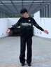 DIDGERIDOO官方潮牌圓領衛(wèi)衣男女秋冬休閑寬松百搭上衣日系風時尚撞色衣服男 黑色（NE01） XL （推薦體重130-150斤） 曬單實拍圖