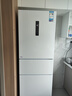 美的（Midea）283白色三門(mén)三開(kāi)門(mén)大容量家用小型電冰箱一級能效風(fēng)冷無(wú)霜租房小冰箱多門(mén)以舊換新【國家補貼】 曬單實(shí)拍圖