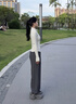 phigeer瑜伽服女春秋專(zhuān)業(yè)跑步健身房運動(dòng)服套裝速干寬松吸汗羽毛球訓練服 淺杏色兩件套（灰褲） M 【推薦90-108斤】 曬單實(shí)拍圖