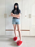 chedoir猜島大蘋(píng)頭棉拖鞋女秋冬可愛(ài)2025款室內家居學(xué)生毛毛拖鞋 紅色 38-39 【適合37-38腳穿】 曬單實(shí)拍圖